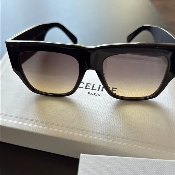 Celine Black and Brown Sunglasses with Sleek Design - Picture 7 of 7